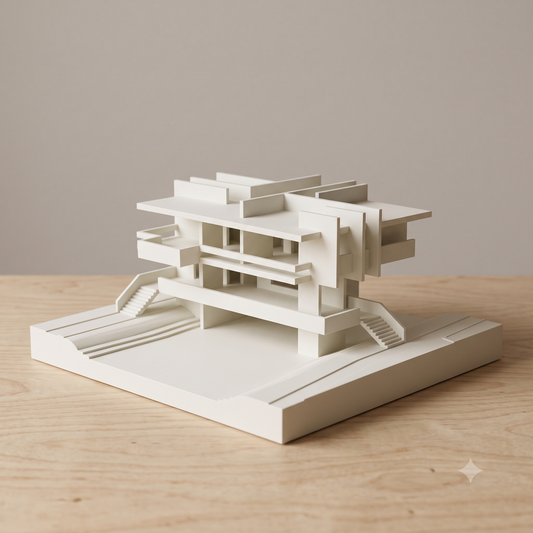 Apollo Pavilion Model | Victor Pasmore Brutalist Sculpture Miniature | Peterlee County Durham Gift | Architect Made