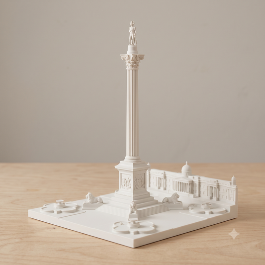 Nelsons Column Model | Trafalgar Square Miniature | London Architecture Gift | 3D Printed Monument | Leaving London Gift