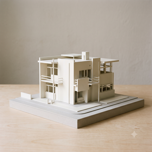 Rietveld Schroder House Model | De Stijl Modernist Architecture Gift | Utrecht Miniature | 3D Printed Icon | Architect Gift