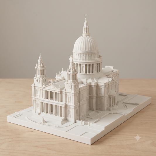 St Pauls Cathedral Model | London Architecture Gift | Wren Dome Miniature | 3D Printed Landmark | Leaving London Gift | Architect Made