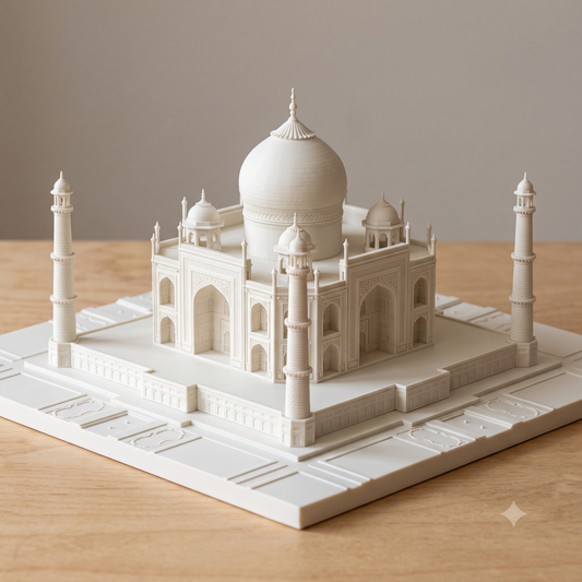 Taj Mahal Model | India Architecture Gift | Agra Miniature | 3D Printed Landmark | Wedding Anniversary Gift | Architect Made